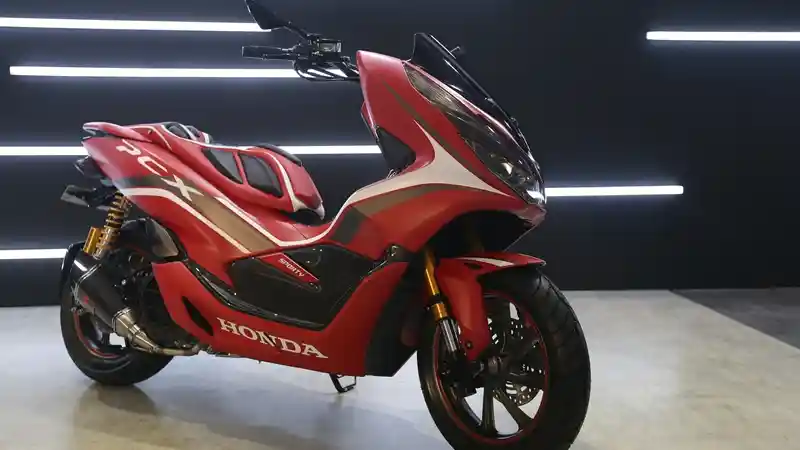 Modifikasi All New Honda Pcx Bergaya Si Setan Merah Bikin Pemilik