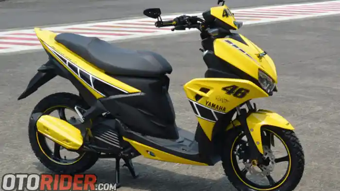 Intip Modifikasi Yamaha Aerox 125LC Livery 60th Yamaha