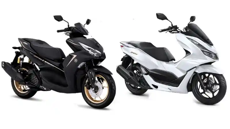 All New Honda PCX 160 dan Yamaha All New Aerox 155 Connected/ABS