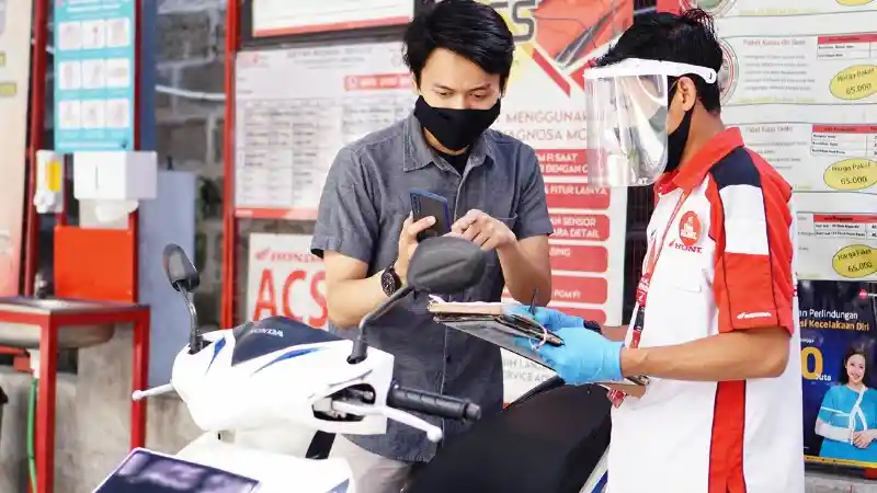 Permudah Layanan, Kini Servis Gratis Motor Honda Bisa Pakai Ponsel