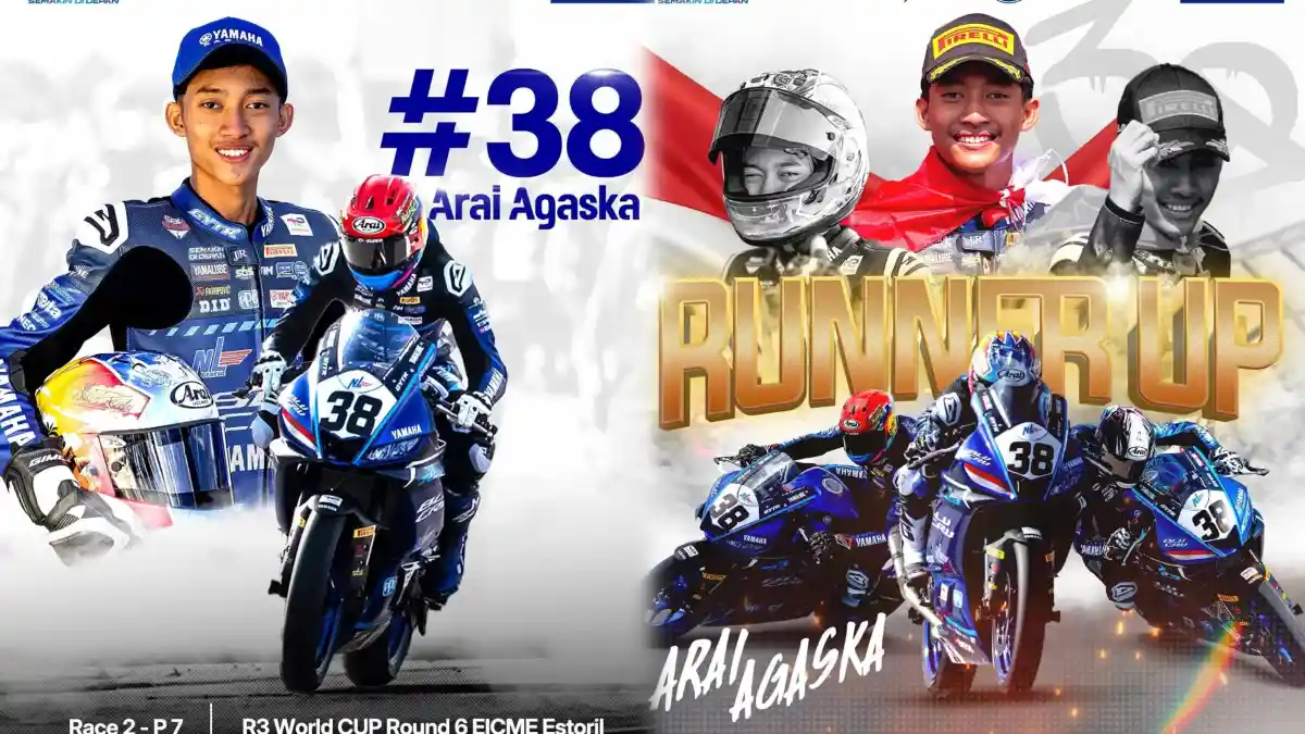 Arai Agaska Sukses Rebut Gelar Runner Up Ajang R3 bLU cRU World Cup 2025