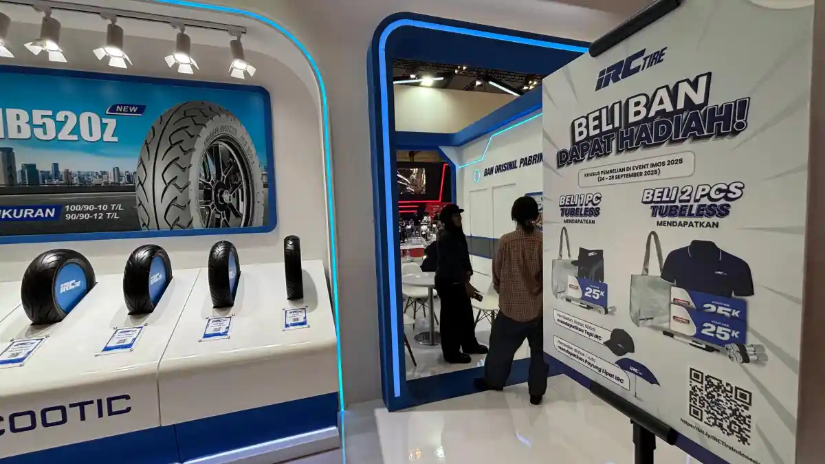 IRC Tire Hadir di IMOS 2025, Tawarkan Ban Terbaru dan Promo Spesial