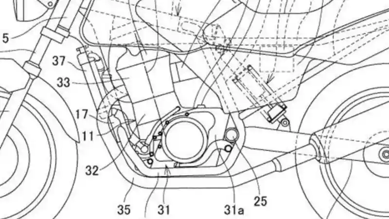 Bocoran gambar paten Honda CB250