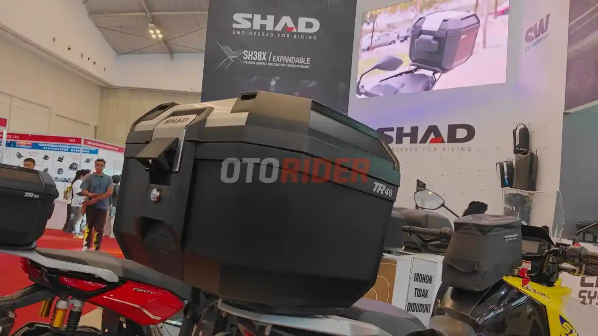 Shad Indonesia Perkenalkan Top Box TR46 di IMOS 2025, TR41 Diberi Diskon