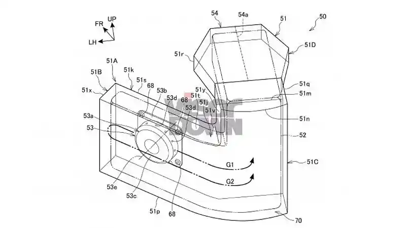 Gambar paten fitur airbag motor honda