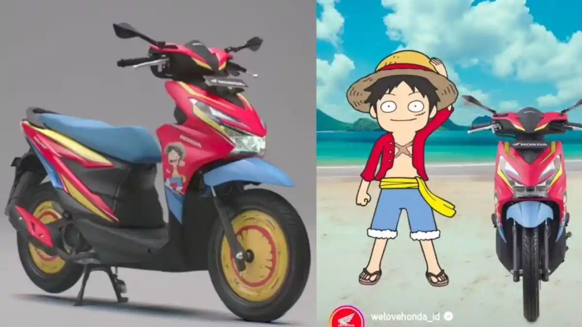 Ada Honda Beat Bergrafis One Piece, Bakal Dijual Umum?