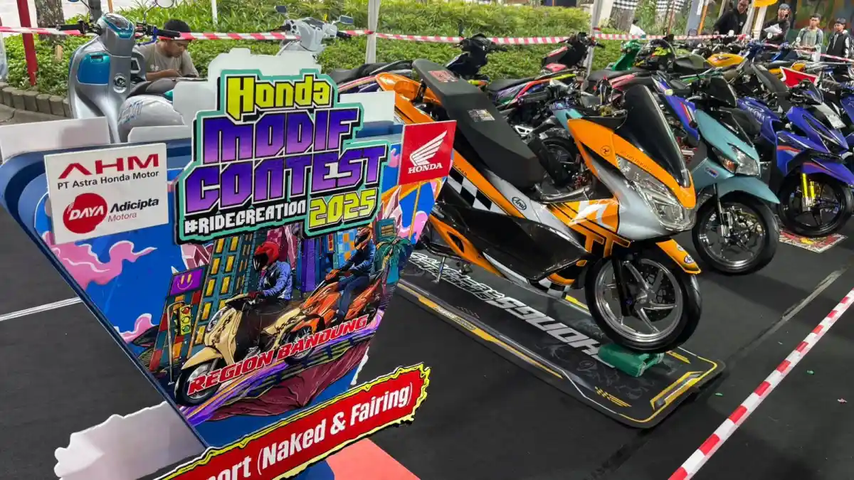 FOTO: Modifikator Unjuk Kreativitas di Honda Modif Contest Bandung