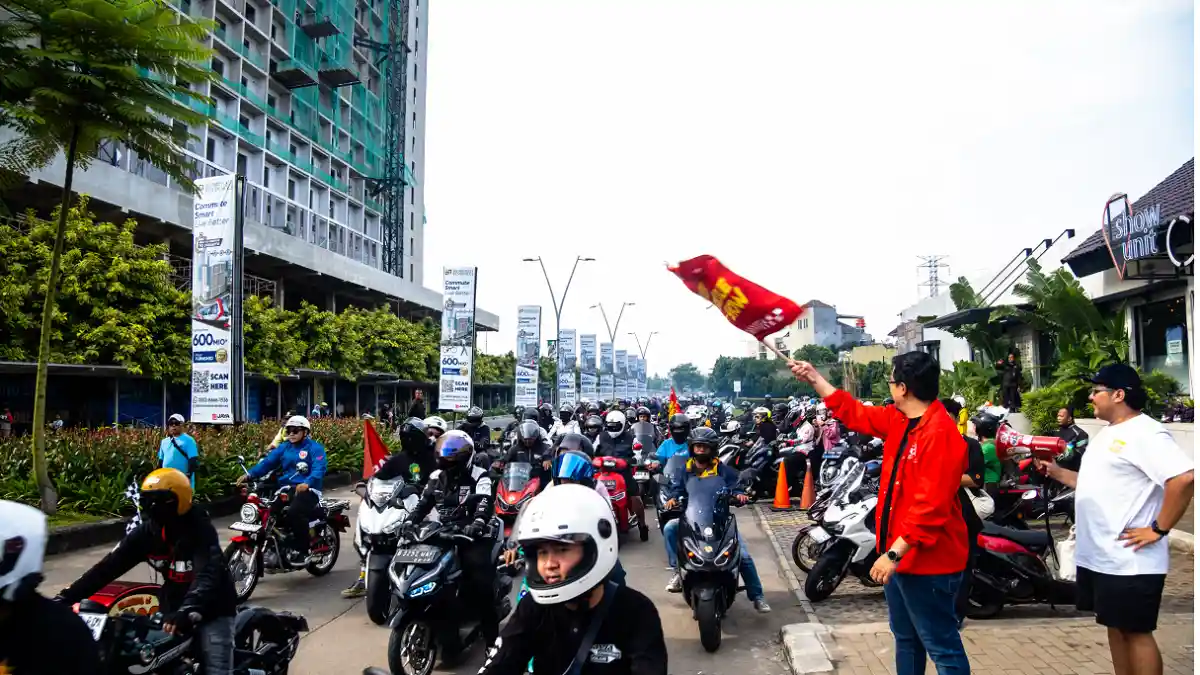 Ratusan Bikers Ramaikan IMOS Jamboride 2025 Jelang Pameran Sepeda Motor Terbesar di Indonesia