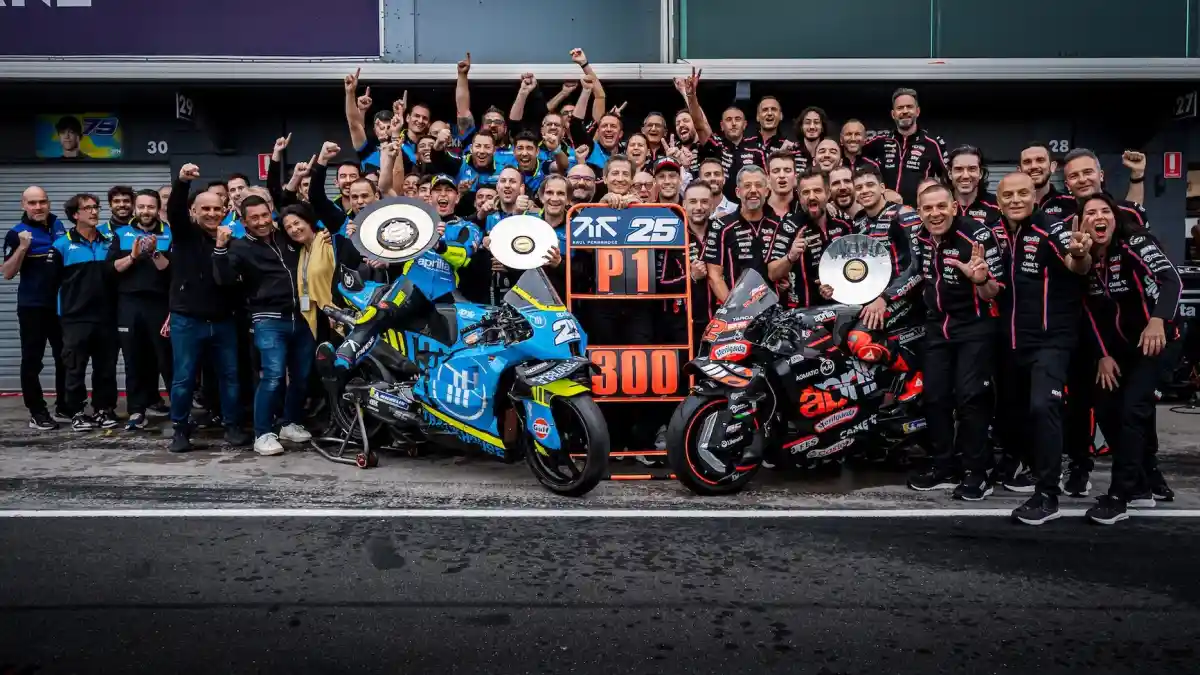 Aprilia Catat Kemenangan ke-300 di Grand Prix Dunia, Raúl Fernández Ukir Sejarah