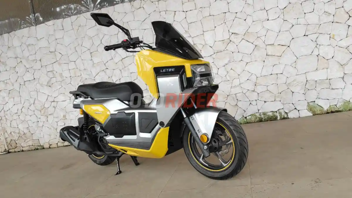 FOTO: Letbe Mecha, Detail Skuter Matik Gambot Bergaya Futuristik