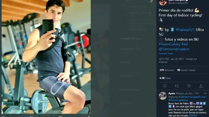 Marc Marquez Latihan Fisik