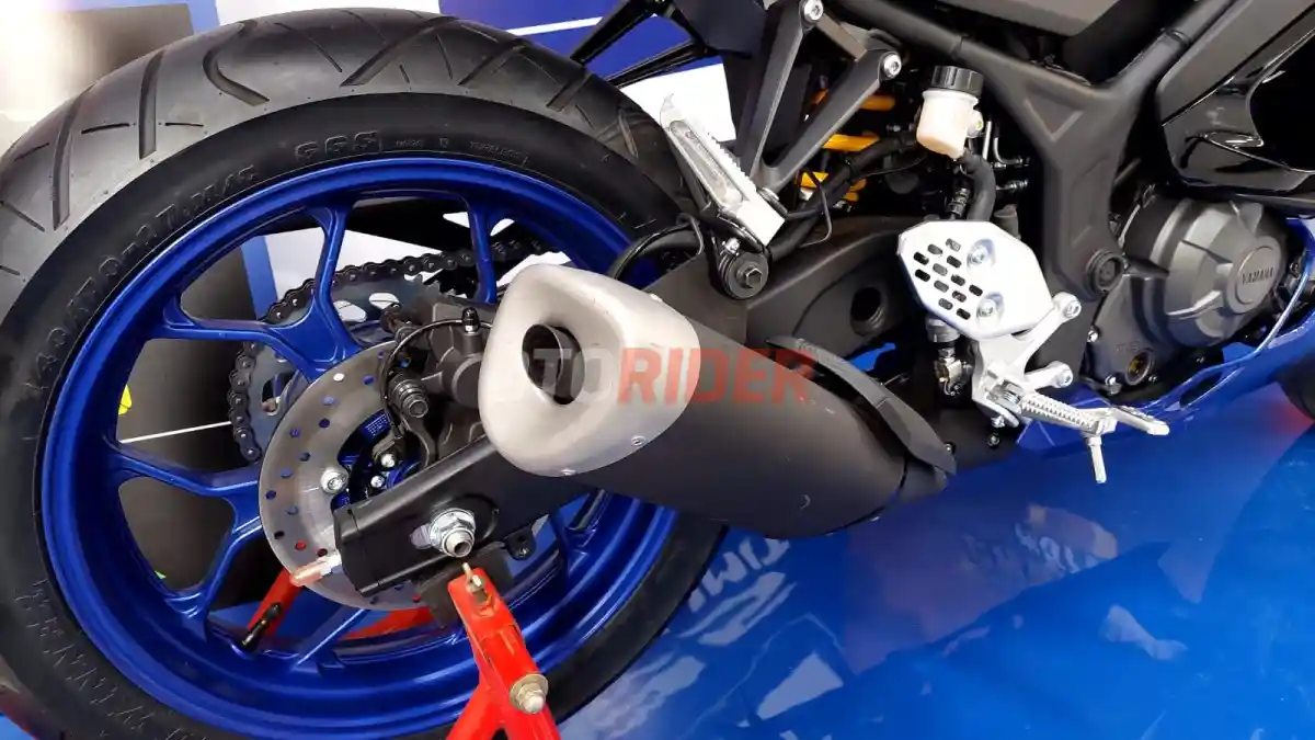 Desain Mirip, Knalpot Yamaha R25 2025 Beda dengan Model Sebelumnya