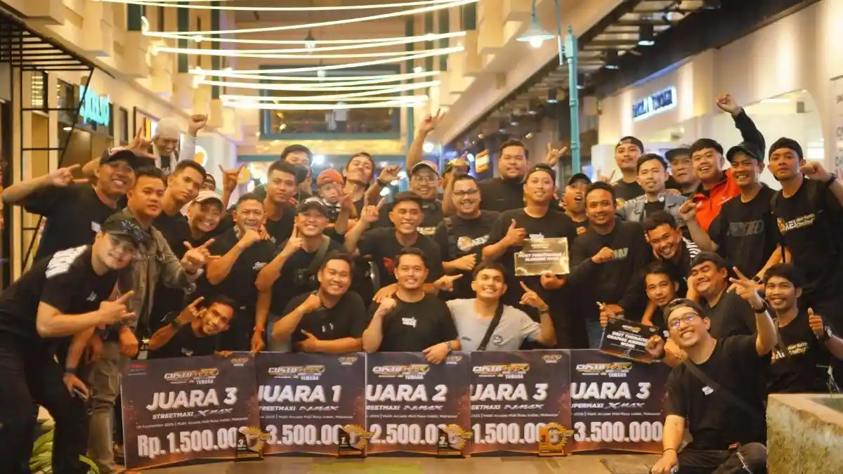CustoMAXi Makassar 2025 Jadi Ajang Puncak Kreativitas dan Perayaan Ganda Yamaha