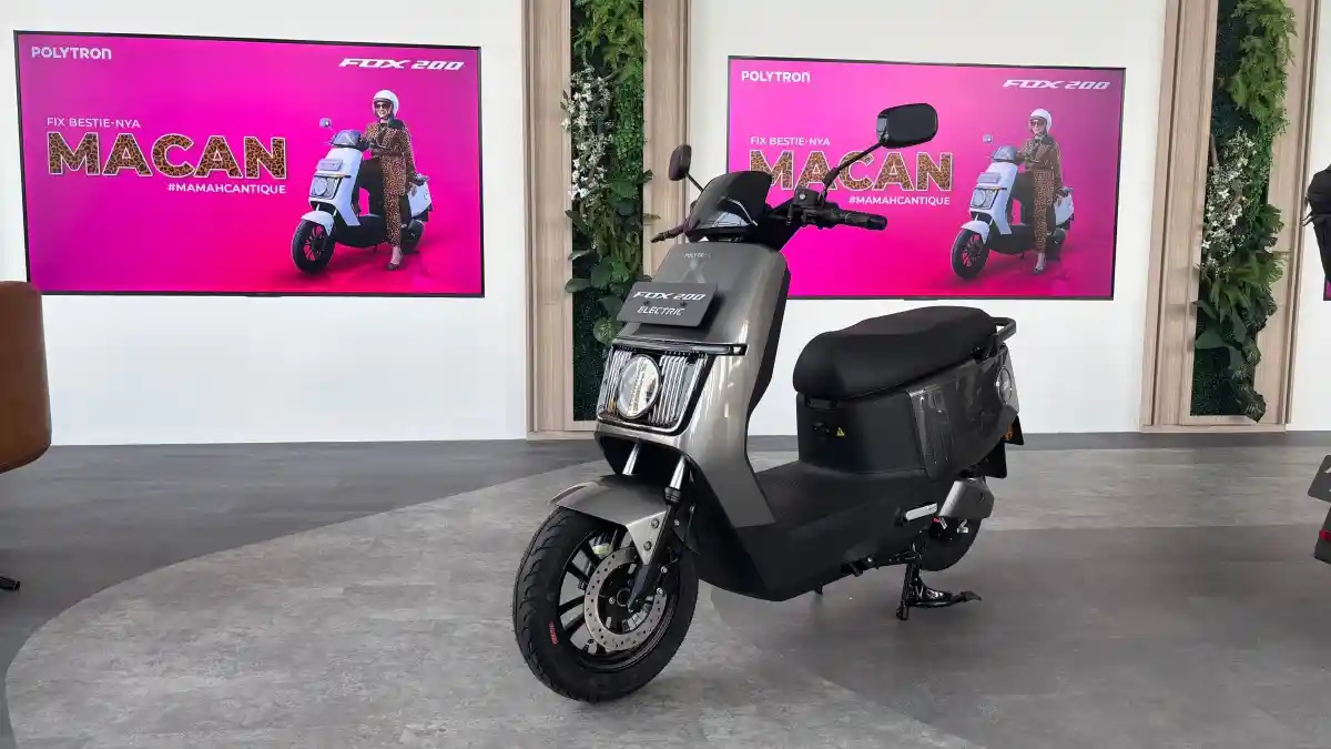 FOTO: Polytron Fox 200, Motor Listrik Rp 11,5 Juta untuk Perempuan Aktif