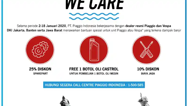 Program Peduli Banjir Piaggio Indonesia