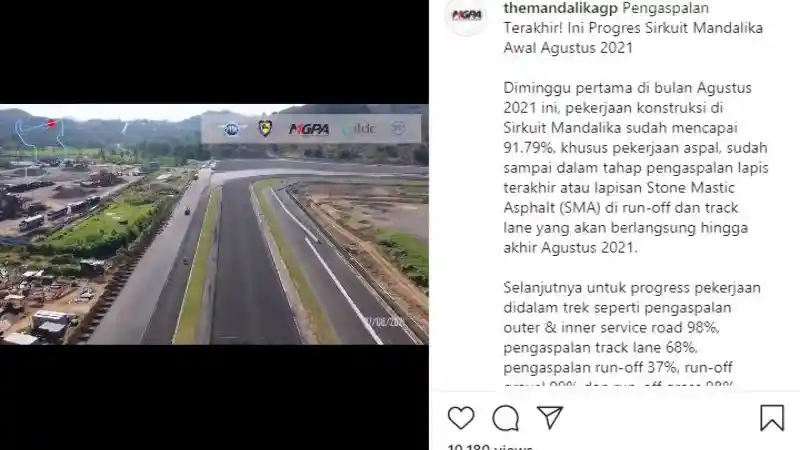 Progres Sirkuit Mandalika