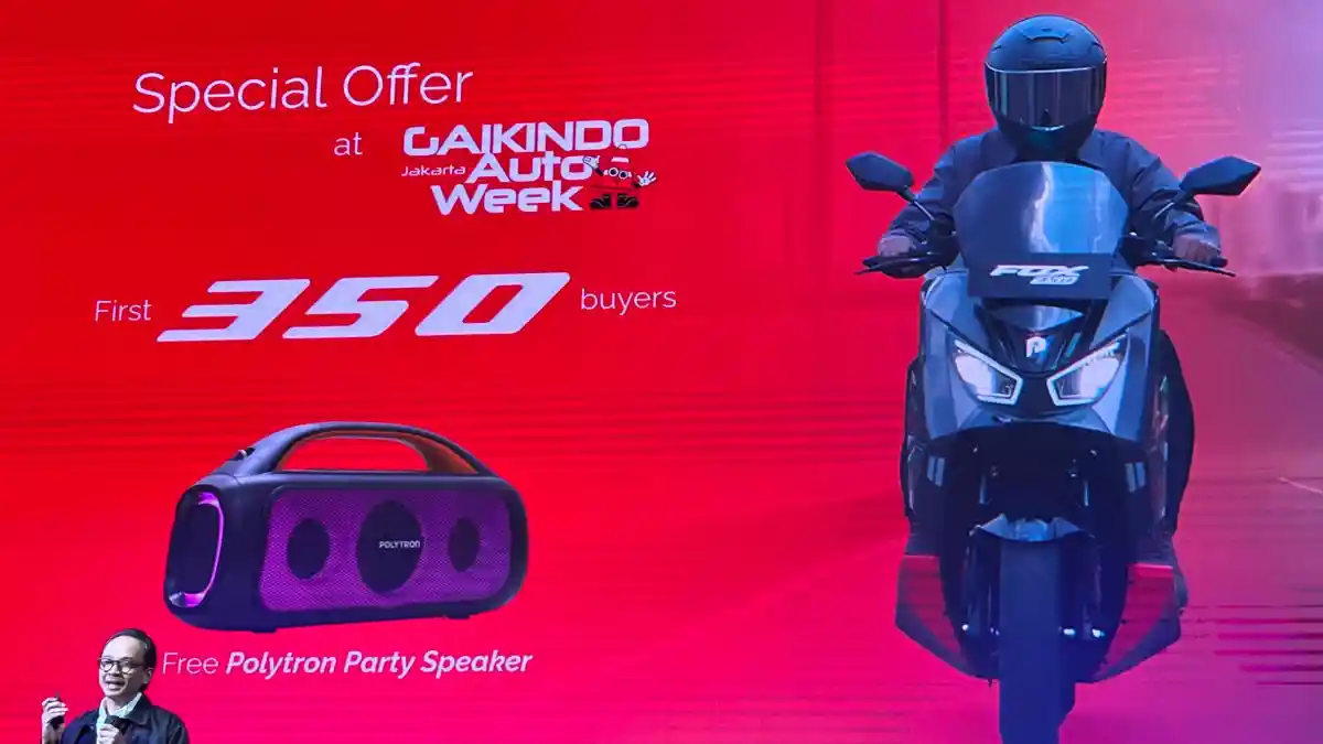 Beli Polytron Fox 350 di GJAW 2025, 350 Pembeli Pertama Dapat Speaker Polytron