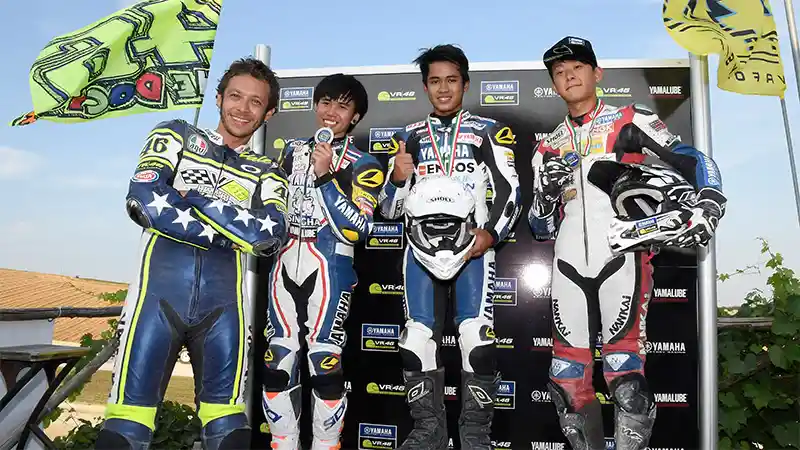 Galang Hendra Menang Race Pertama Yamaha VR46 Master Camp di Motor Ranch