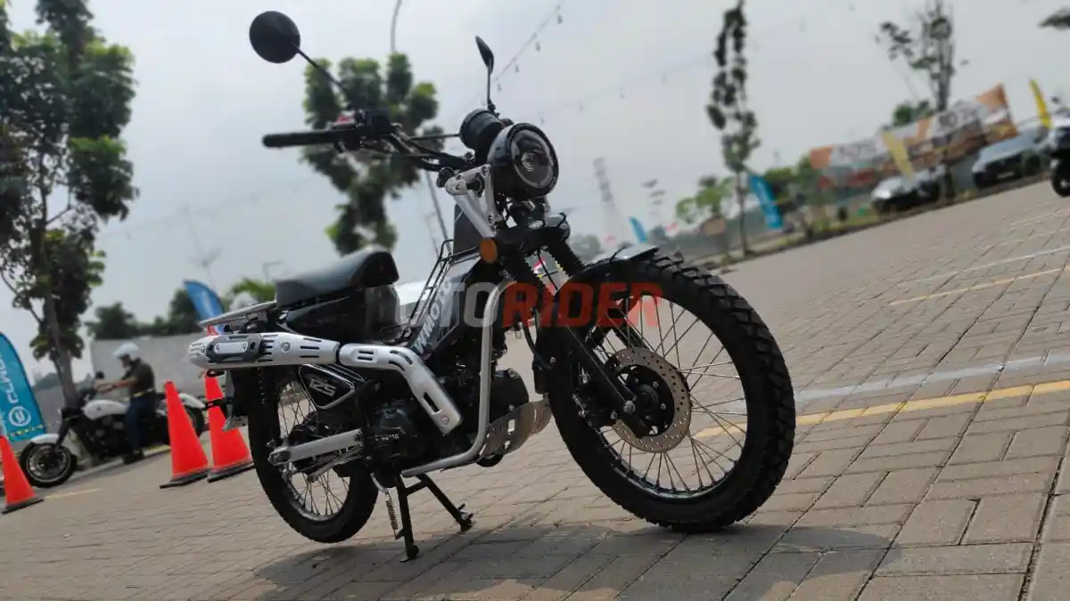 FOTO: WMOTO Porter 125, Detail Motor Bebek Bergaya Petualang