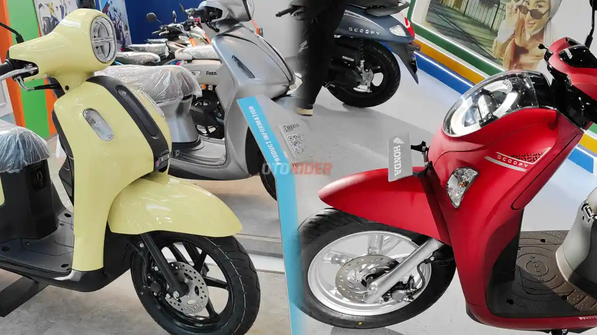 Yamaha Fazzio VS Honda Scoopy, Duel Skuter Retro Rp 22 Jutaan