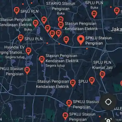 SPKLU Google maps