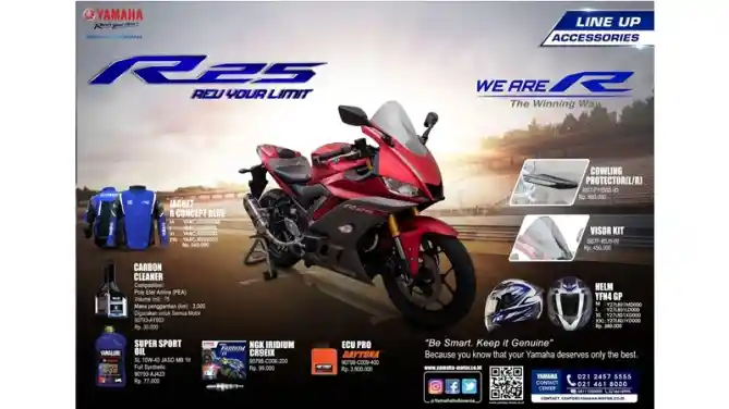 Aksesoris & Apparel Yamaha New R25