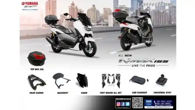 Aksesoris Resmi Yamaha All New NMax 155