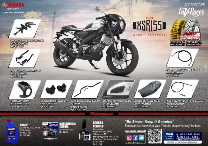 Aksesoris Resmi Yamaha XSR 155