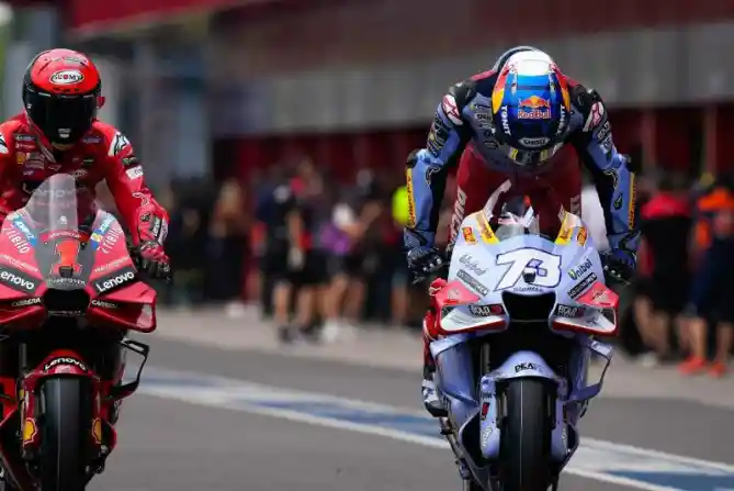 Alex Marquez, Francesco Bagnaia, Marco Bezzecchi, Alex Rins MotoGP Argentina 2023