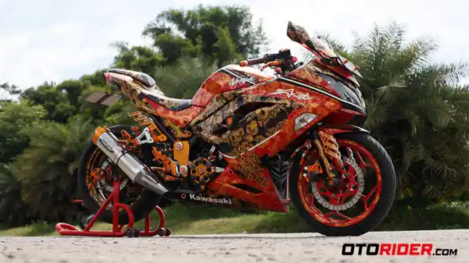 ARM Modifikasi Kawasaki Ninja 250 Batik