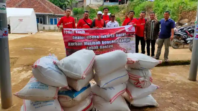 Bantuan bencana banjir dari Honda