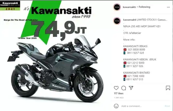 Diskon Kawasaki Ninja 250