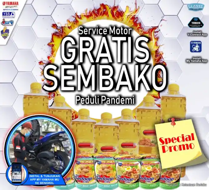 Diskon servis motor Yamaha