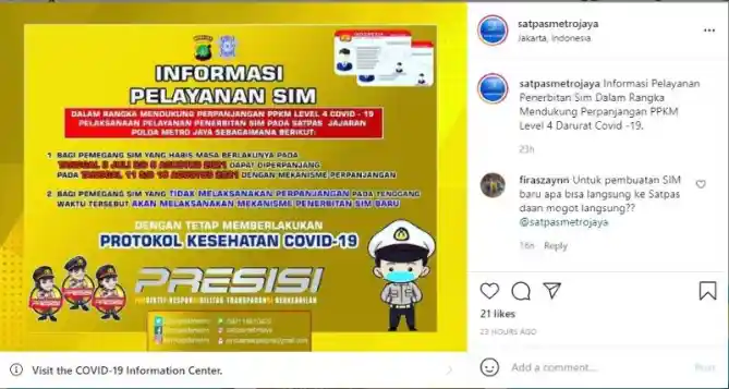 Dispensasi Perpanjangan SIM