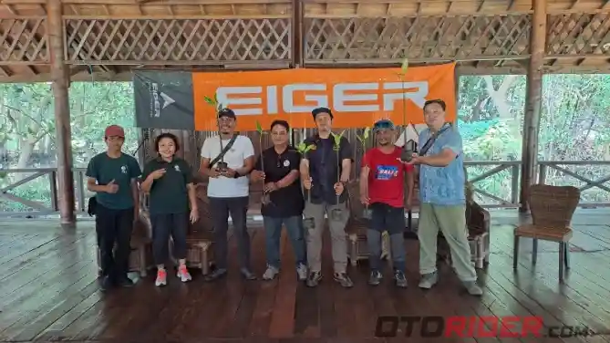 EIGER ajak Komunitas Motor Riding Sambil Menanam Pohon