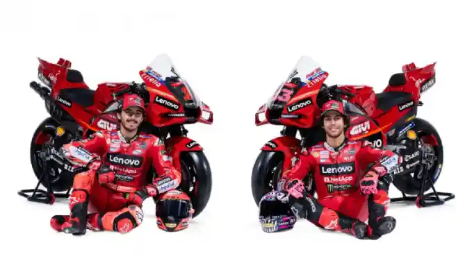 Francesco Bagnaia dan Enea Bastianini Ducati Lenovo 2023