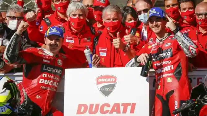 Francesco Bagnaia dan Jack Miller Ducati