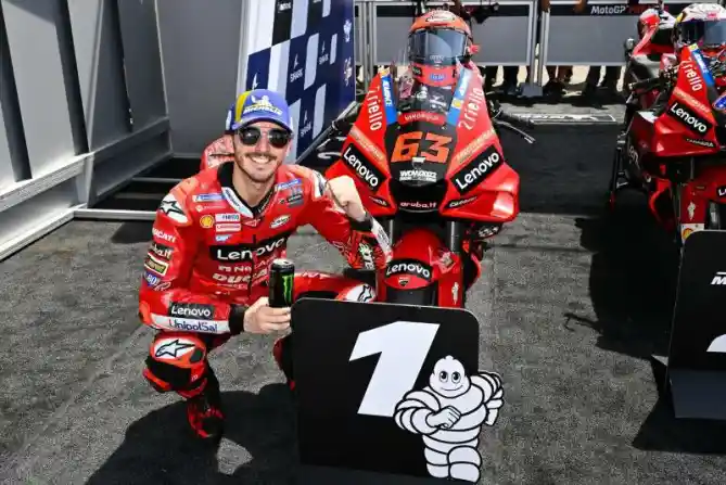 Francesco Bagnaia dan Marc Marquez