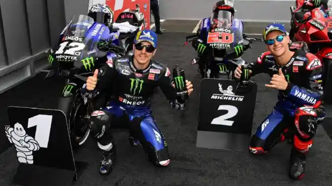 Francesco Bagnaia, Maverick Vinales, Fabio Quartararo, Miguel Oliveira, dan Valentino Rossi