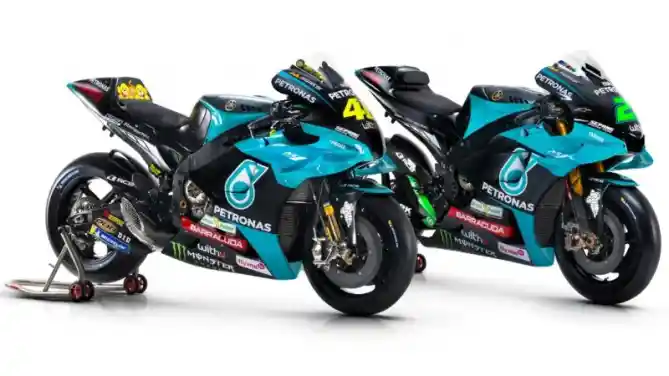 Franco Morbidelli dan Valentino Rossi Petronas Yamaha