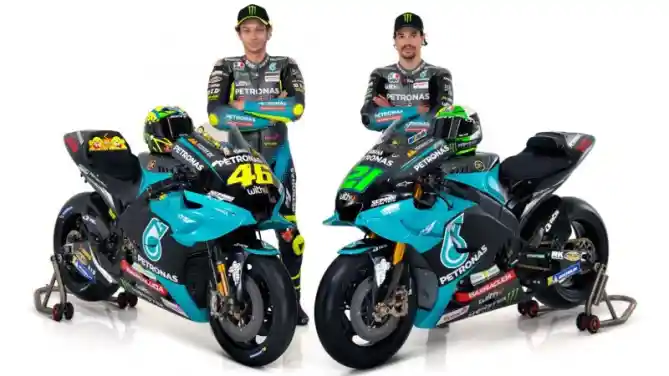 Franco Morbidelli dan Valentino Rossi Petronas Yamaha