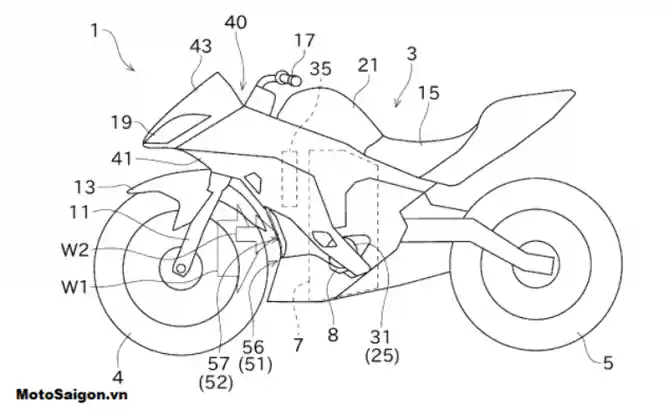 Gambar paten Kawasaki Ninja ZX-4R