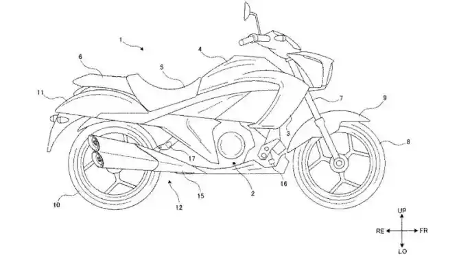 Gambar paten knalpot Suzuki Intruder 250 2020