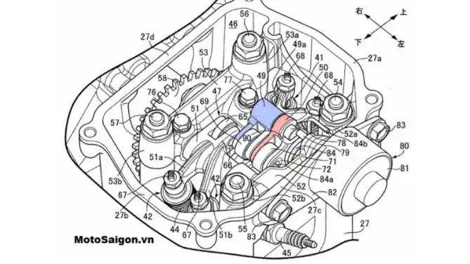 Gambar paten teknologi VTEC Honda