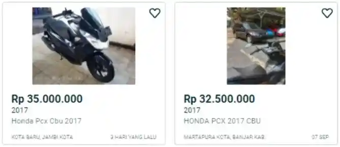 Harga Motor ADV dan PCX Bekas