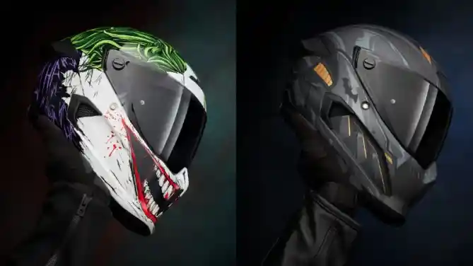 Helm Ruroc Atlas 3.0 Grafis Batman dan Joker