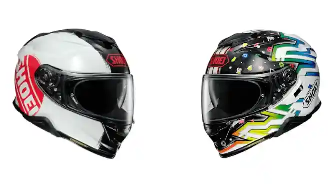 Helm Shoei GT-Air II Emblem, GT-Air II Lucky Charms, X-Fourteen AM73, dan X-Fourteen Marquez 6