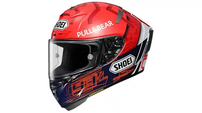 Helm Shoei GT-Air II Emblem, GT-Air II Lucky Charms, X-Fourteen AM73, dan X-Fourteen Marquez 6