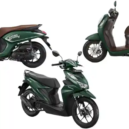 Honda BeAT, Scoopy, dan Genio Warna Hijau