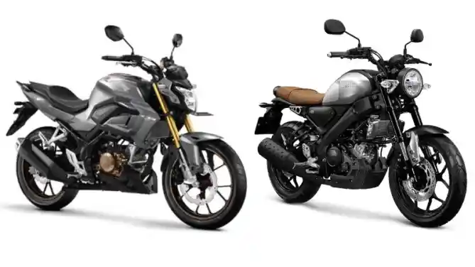 Honda CB150R 2021 dan Yamaha XSR 155